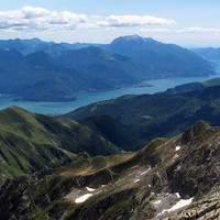 Cima Dermone: dalla vetta, il "Lario"...