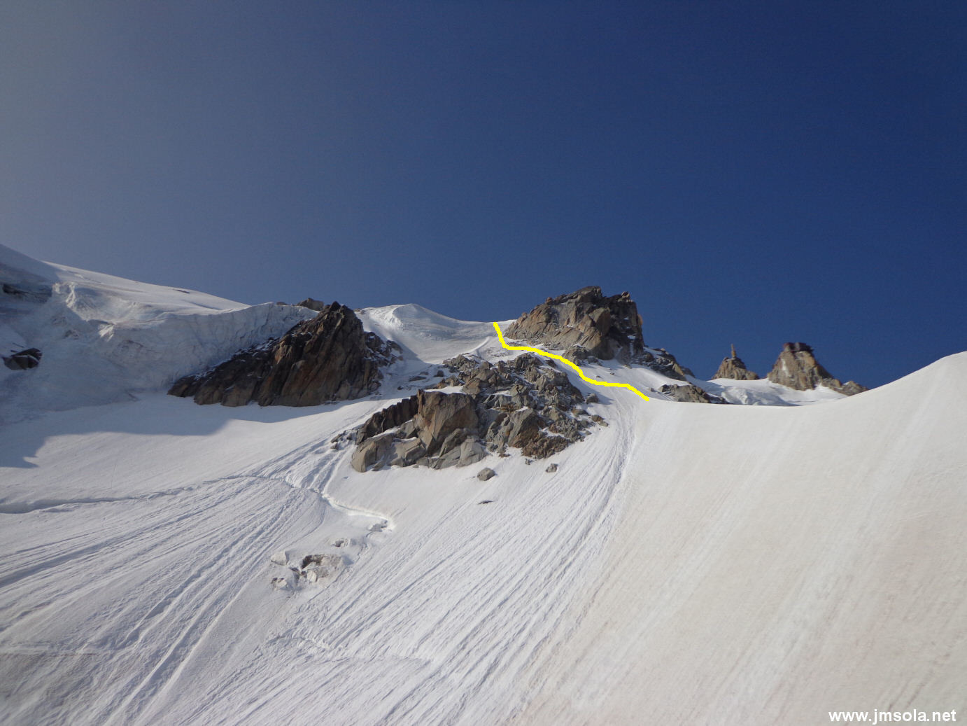 La sortie glacière de l'éperon