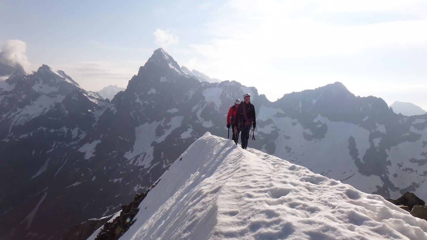 Mont Gioberney l arrivée au sommet