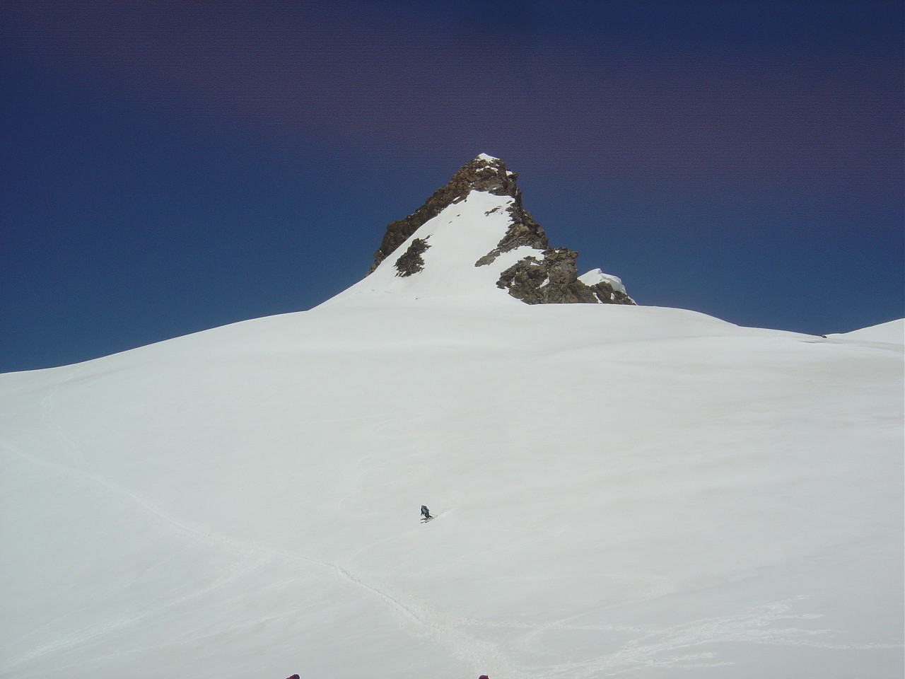 Plaisirs de la glisse sous Corno Nero...