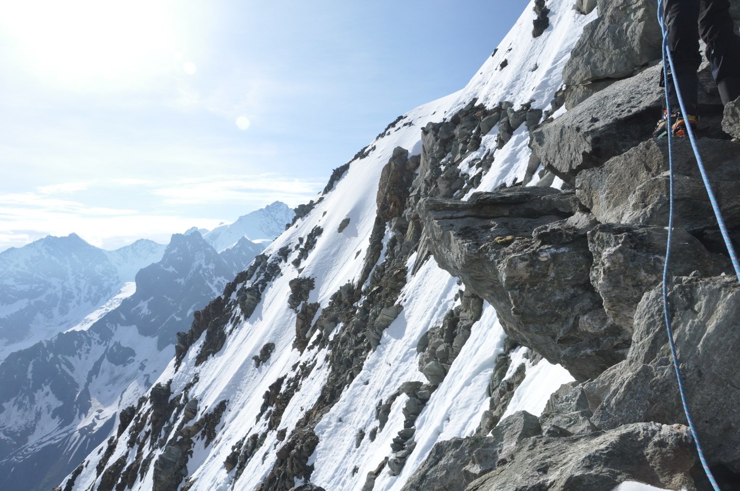 Un couloir en face Nord qui nous a tenté un moment