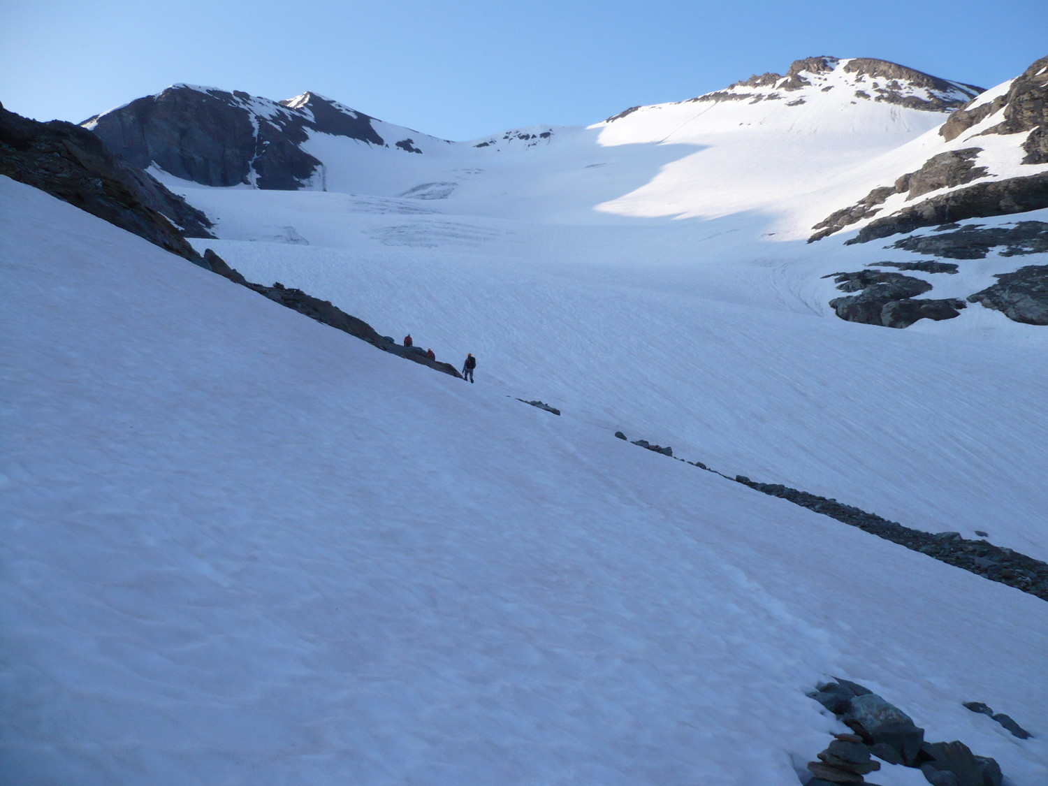 au pied du glacier