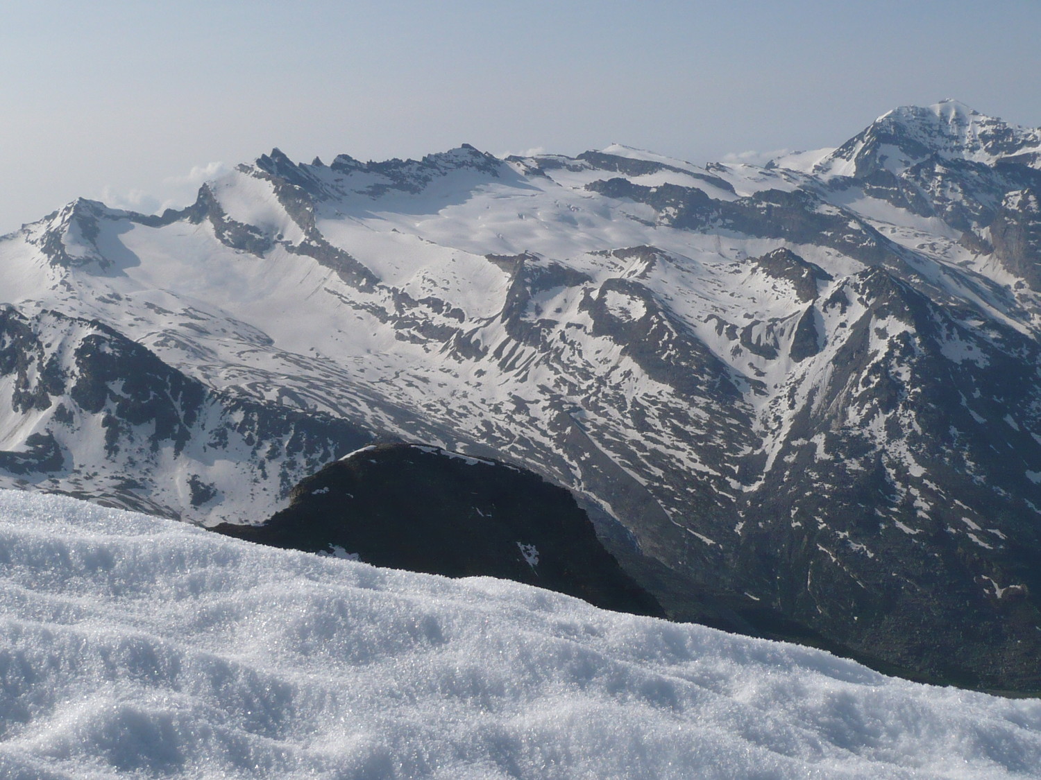 vue sur le glacier du Mulinet