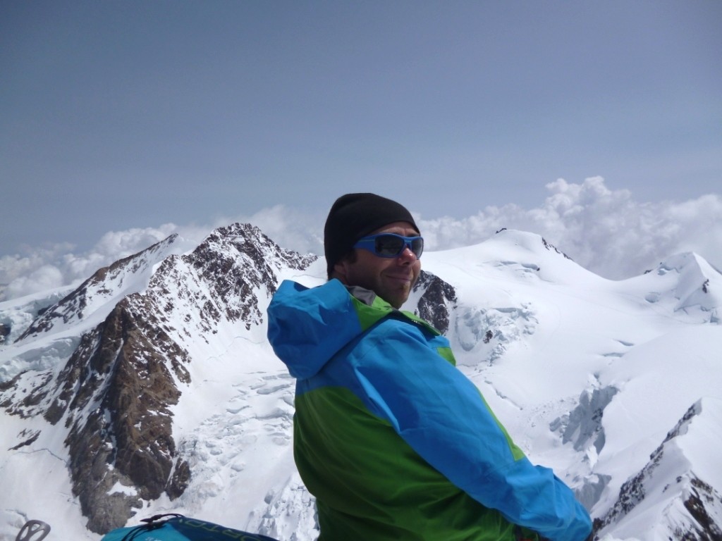 Christophe face au Mt Rose