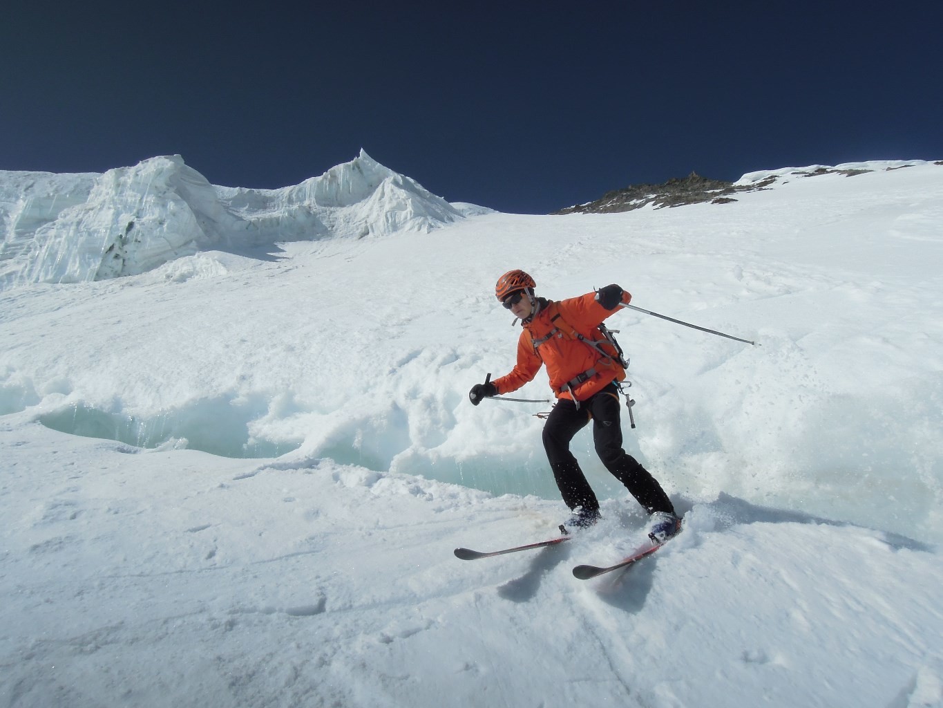 Hohberghorn, rimaye franchie, descente réussie.