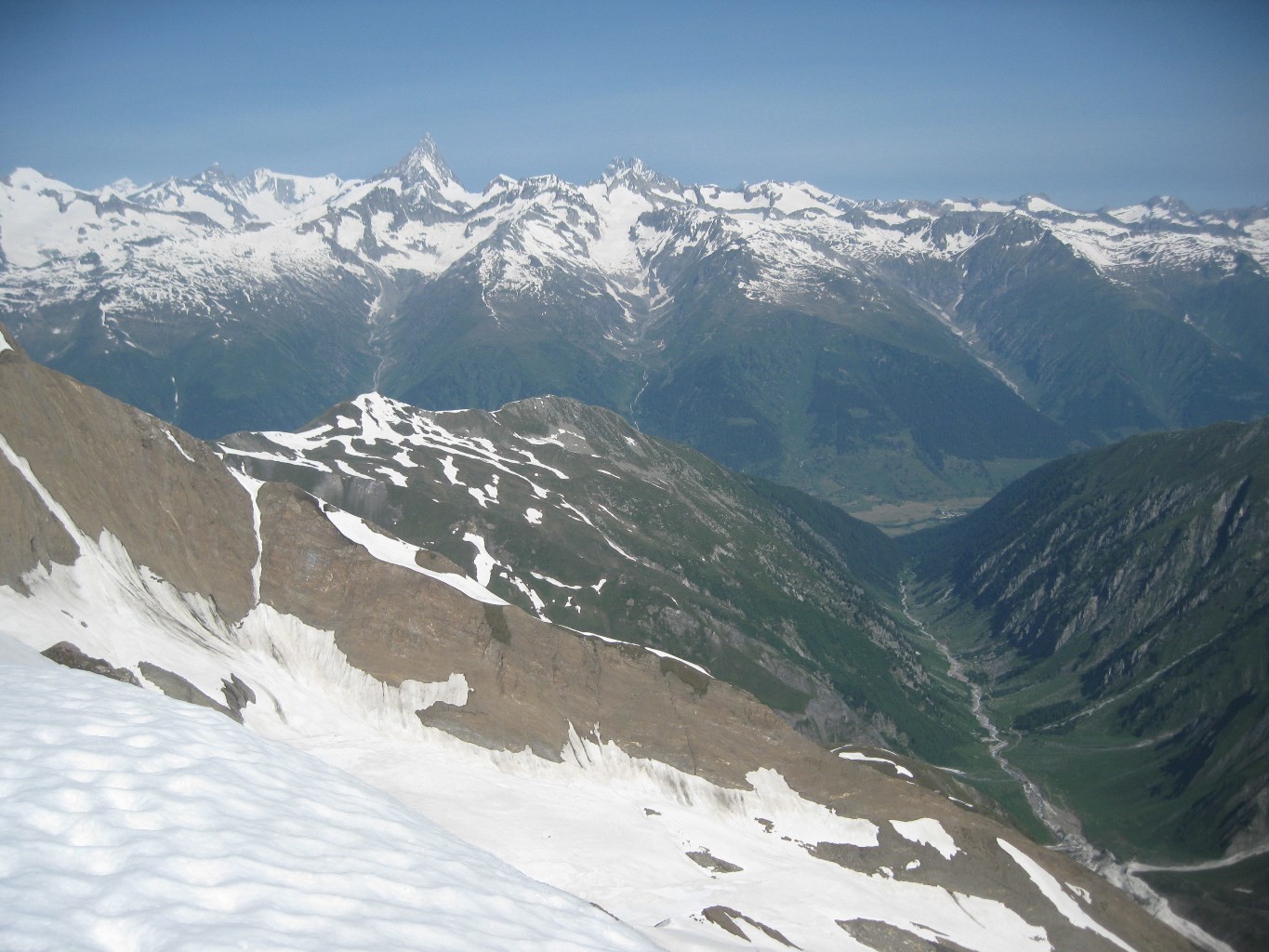 vista verso Vallese e Oberland Bernese
