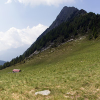 Piz de Campel: la vetta vista dal Passo di Campel Alt.