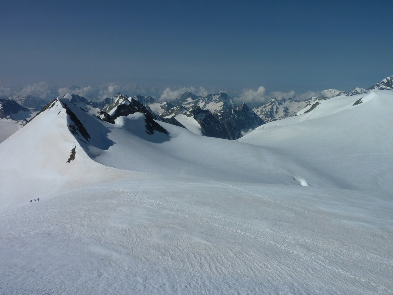 Vue vers le sommet "sud" du Pigne