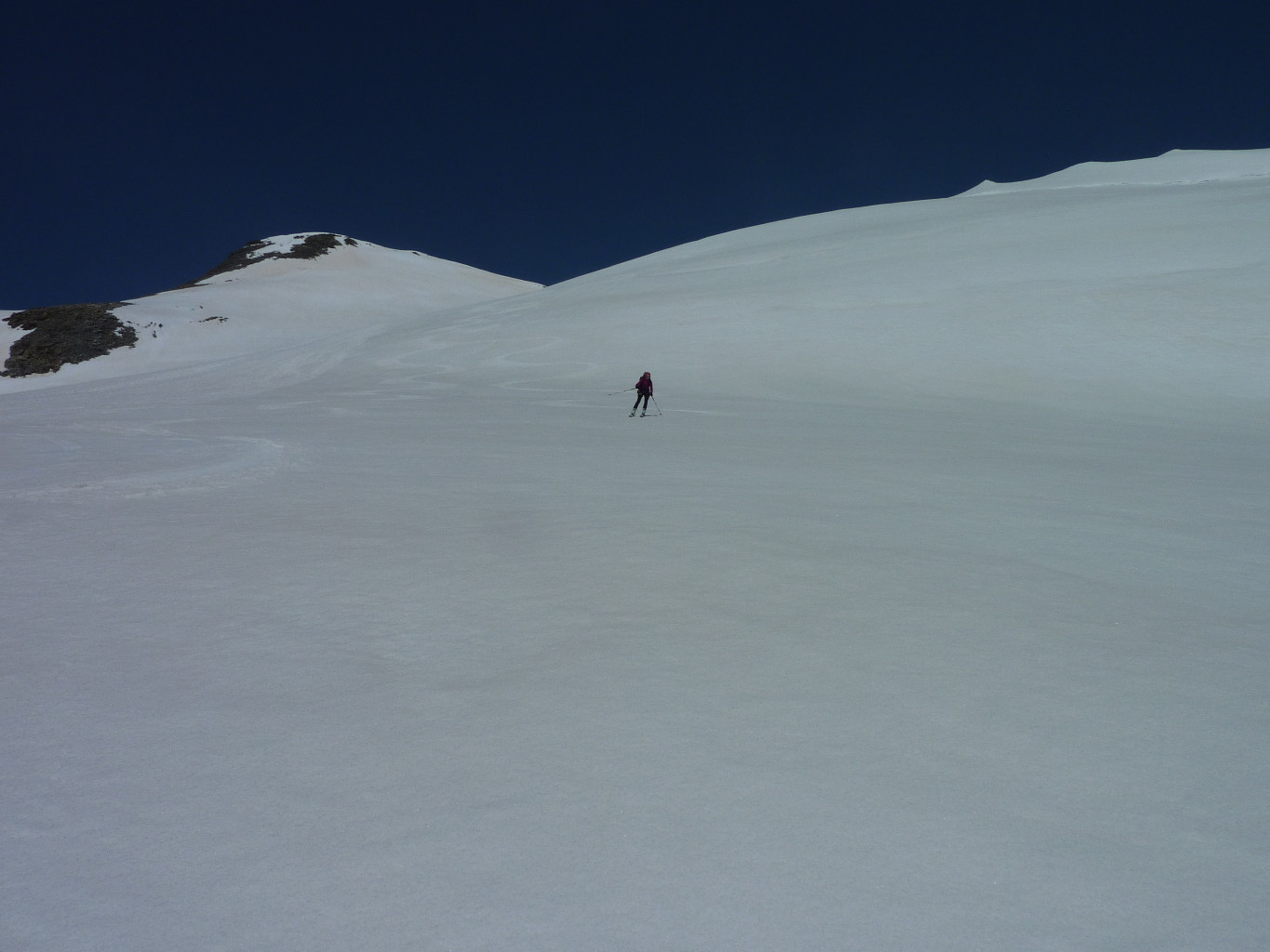 Ski d'été au Pigne, Mary-Jo se fait plaisir