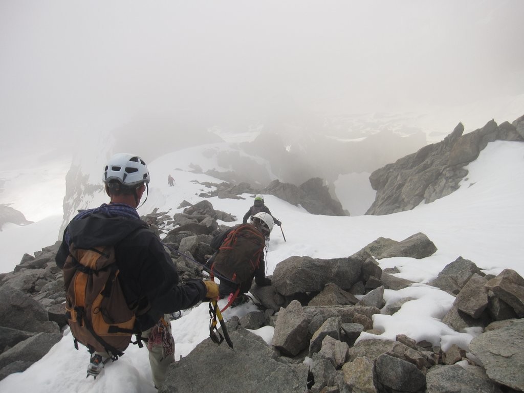 début de la descente