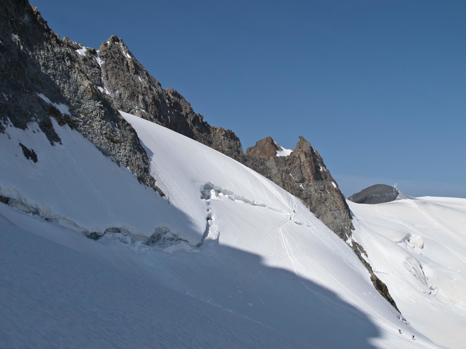 La voie normale du ratal. En top conditions. Elle...