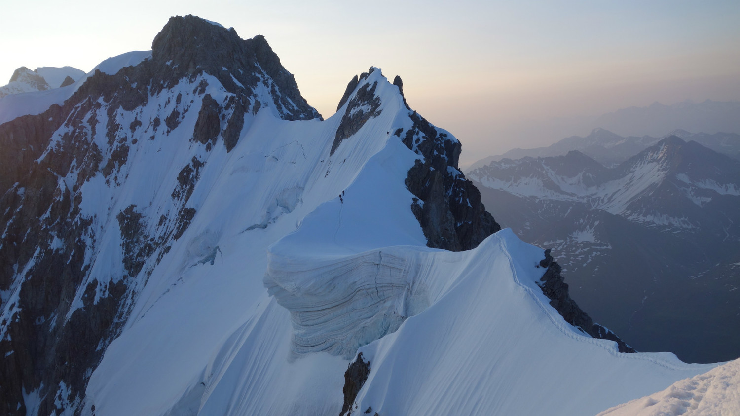 Arête Rochefort avec Aiguile au bout