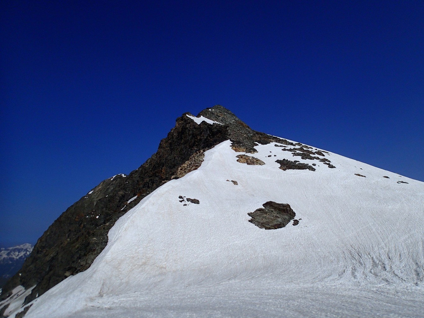 La pointe de la Traversière vue depuis le col de rhême golette