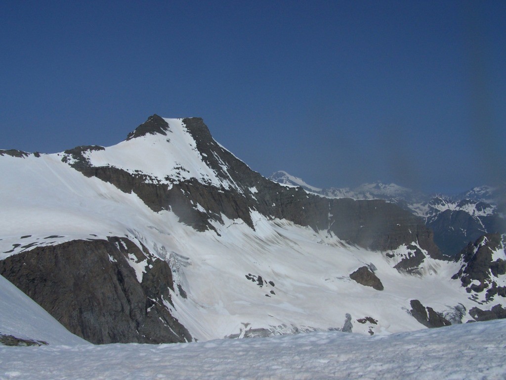 Au col de la petite Ciam', vue sur le majestueux Albaron.