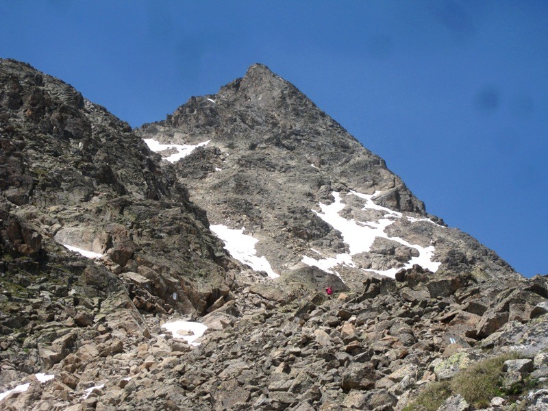 la guglia finale del piz Ot