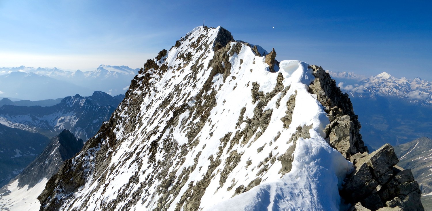 Sommet et fin de l'arête N
