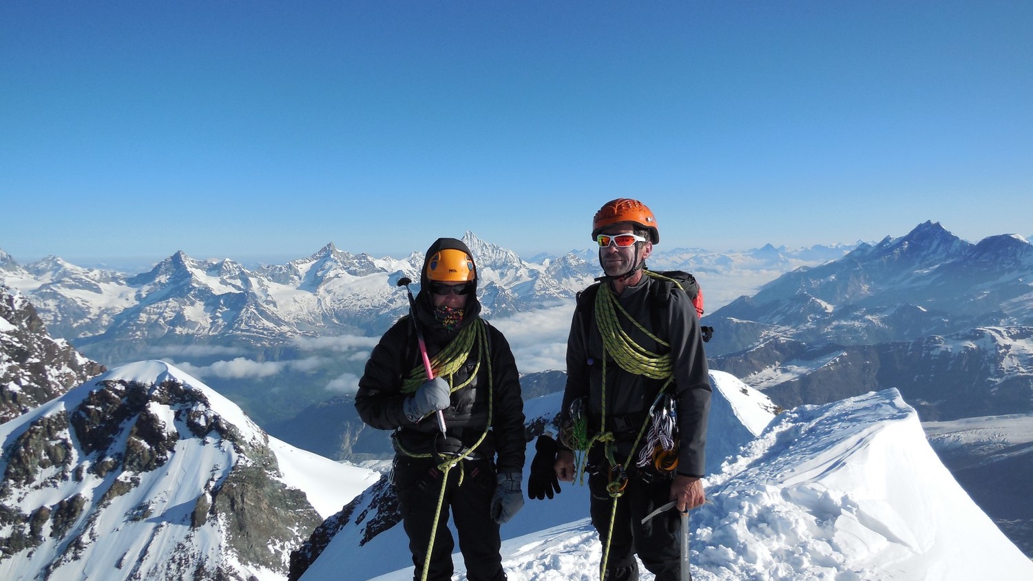 Corine et François au sommet