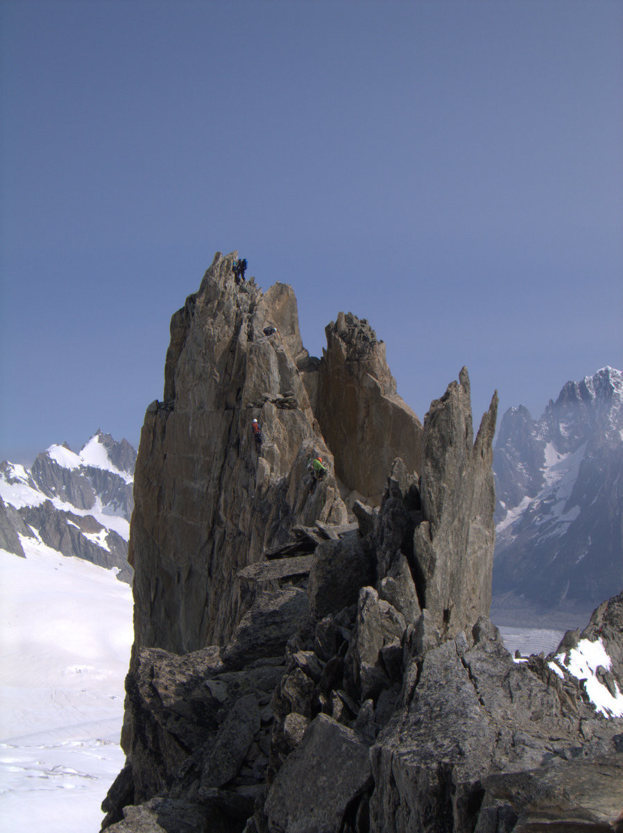 Beginning of the more difficult section before the summit