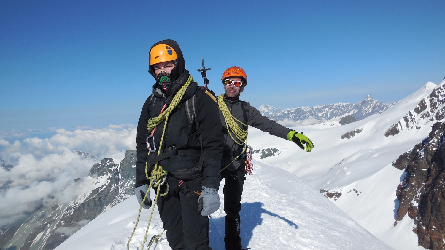 Corine et François au sommet.