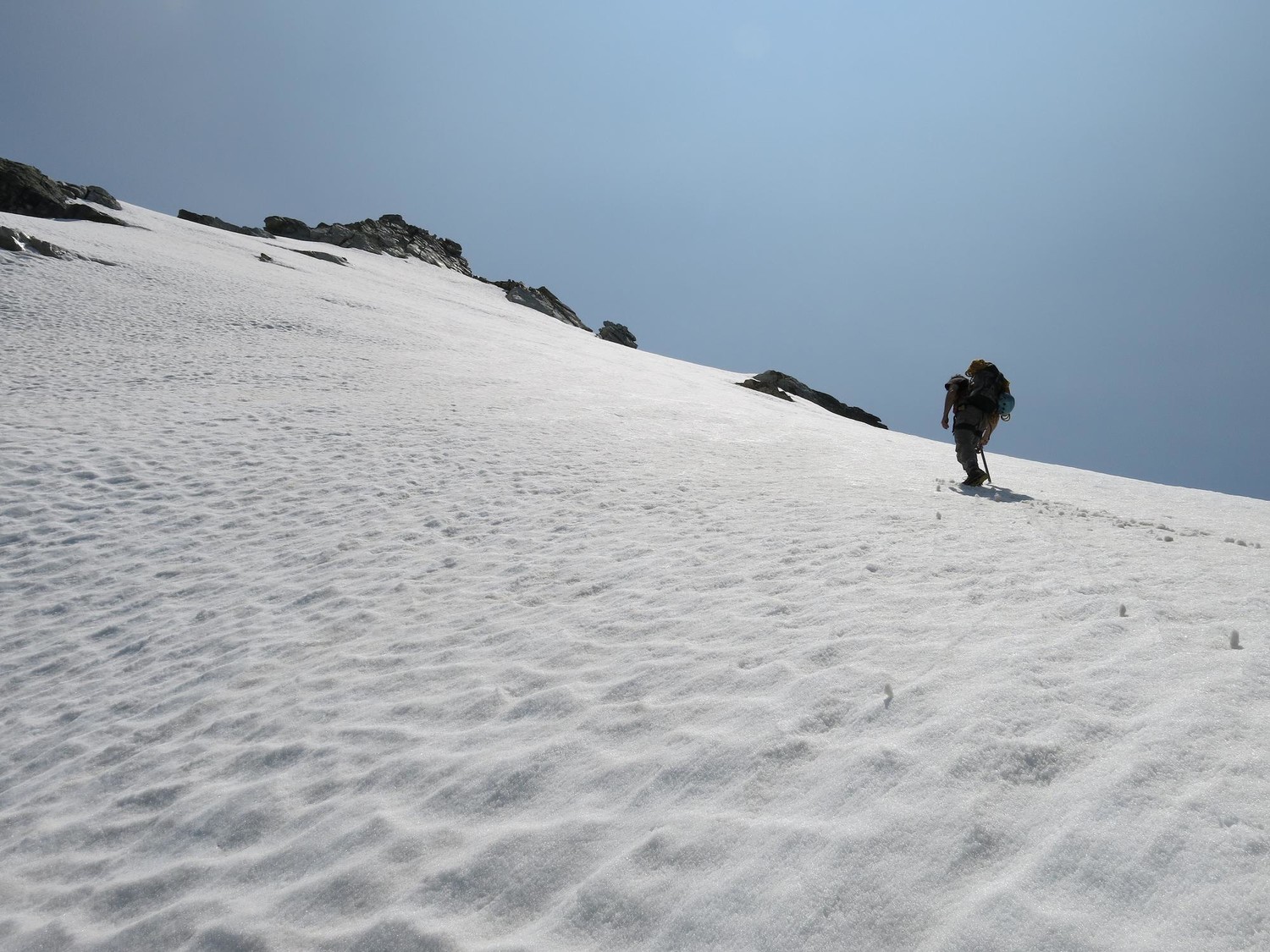 Le glacier sommital