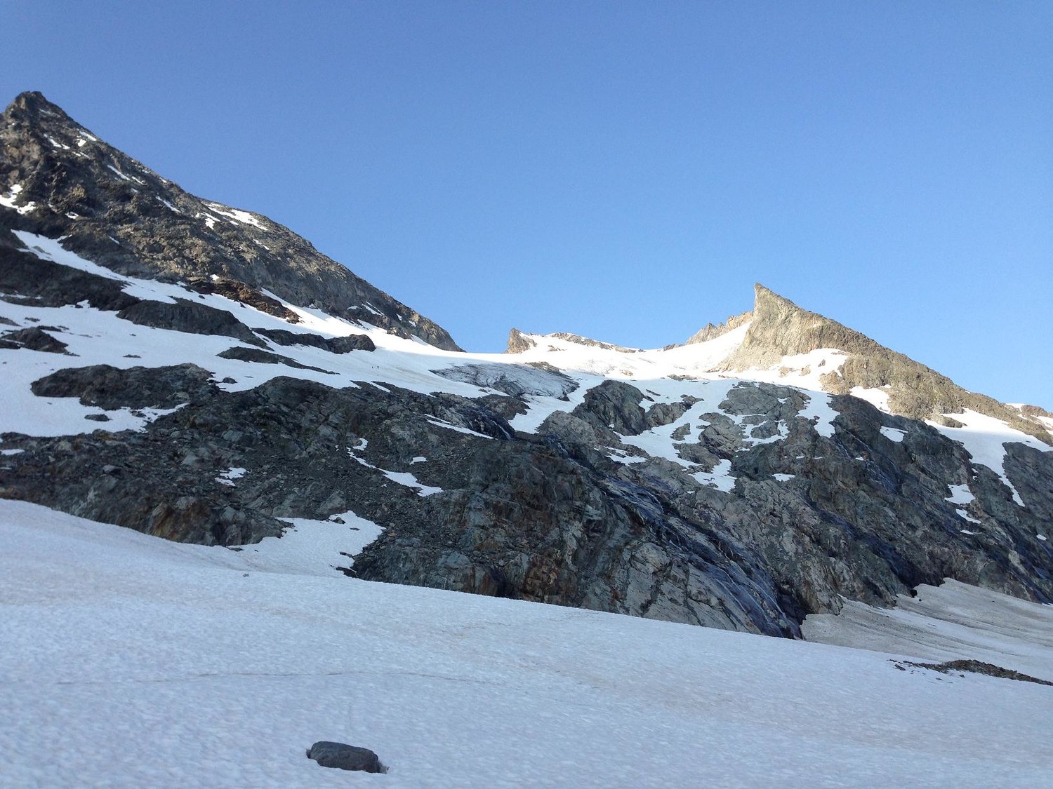 Mont Tondu: vue d'ensemble de l'itinéraire