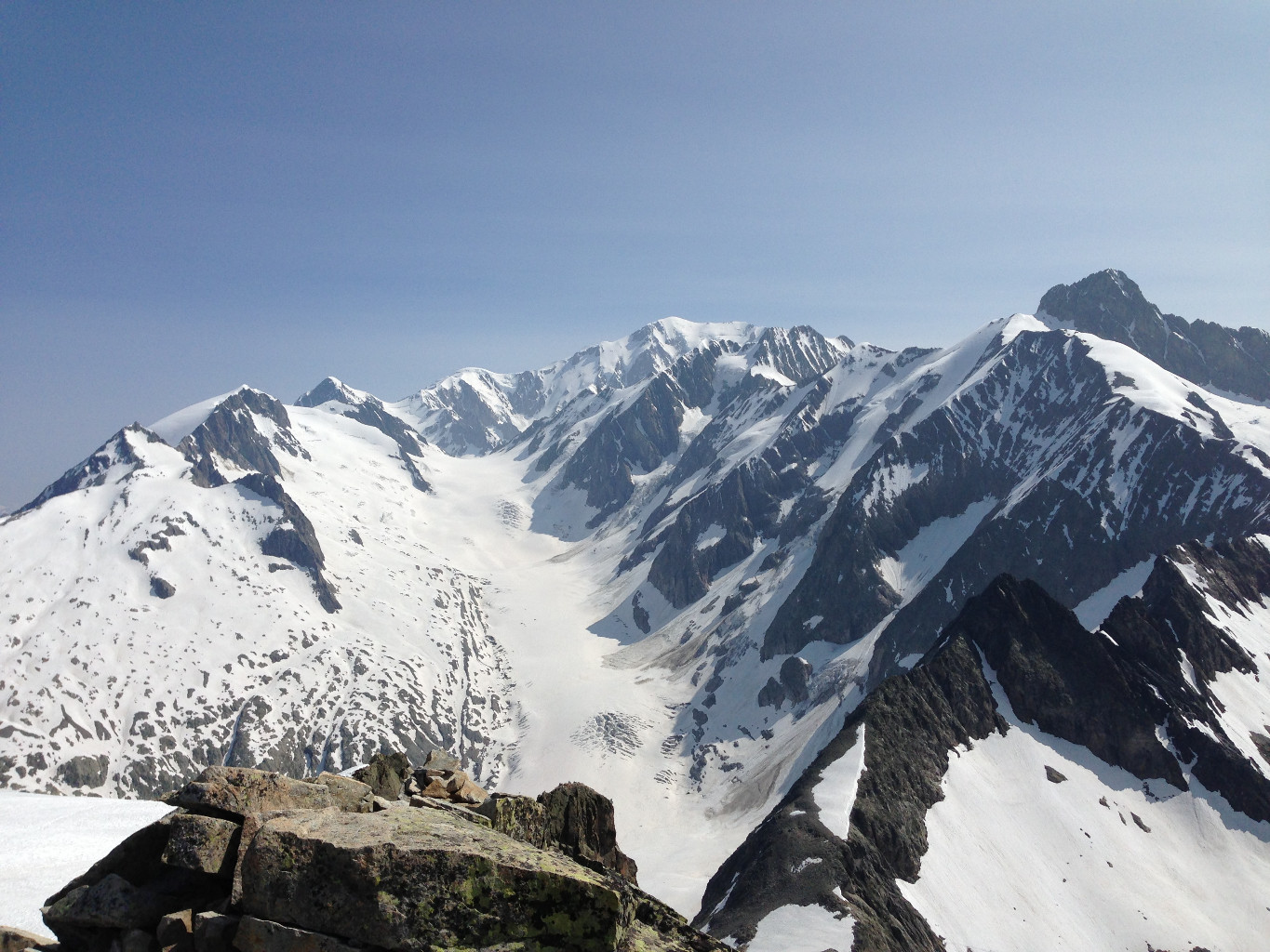 Mont Tondu: La vue sur le Mont Blanc
