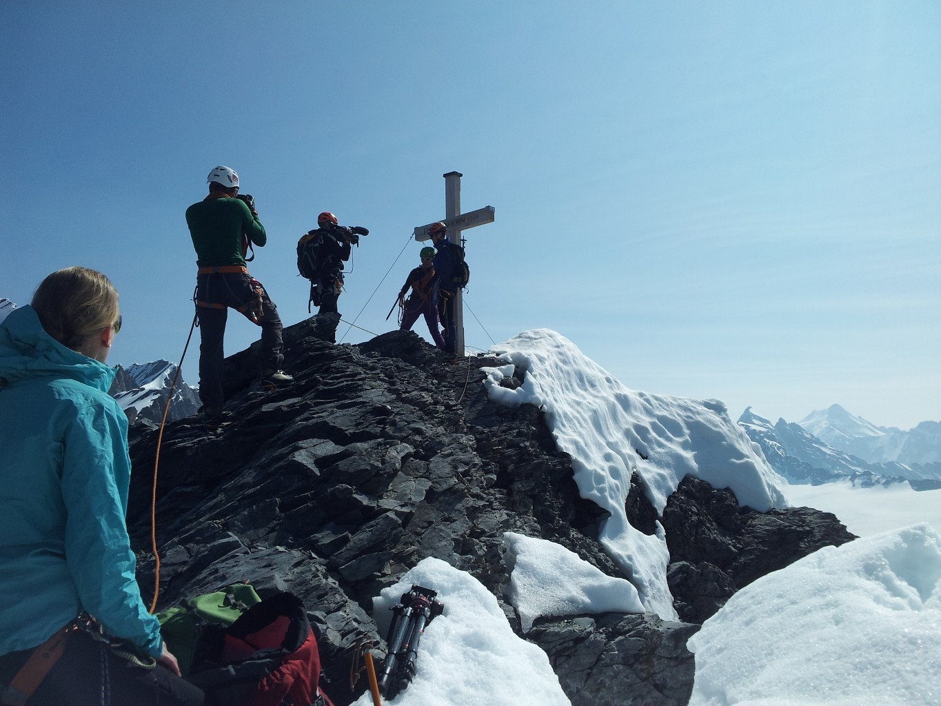 Au sommet... Reportage de la TV suisse !!!