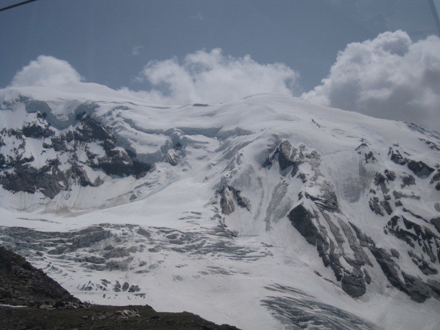 Il versante di salita alla Weissmies da N.