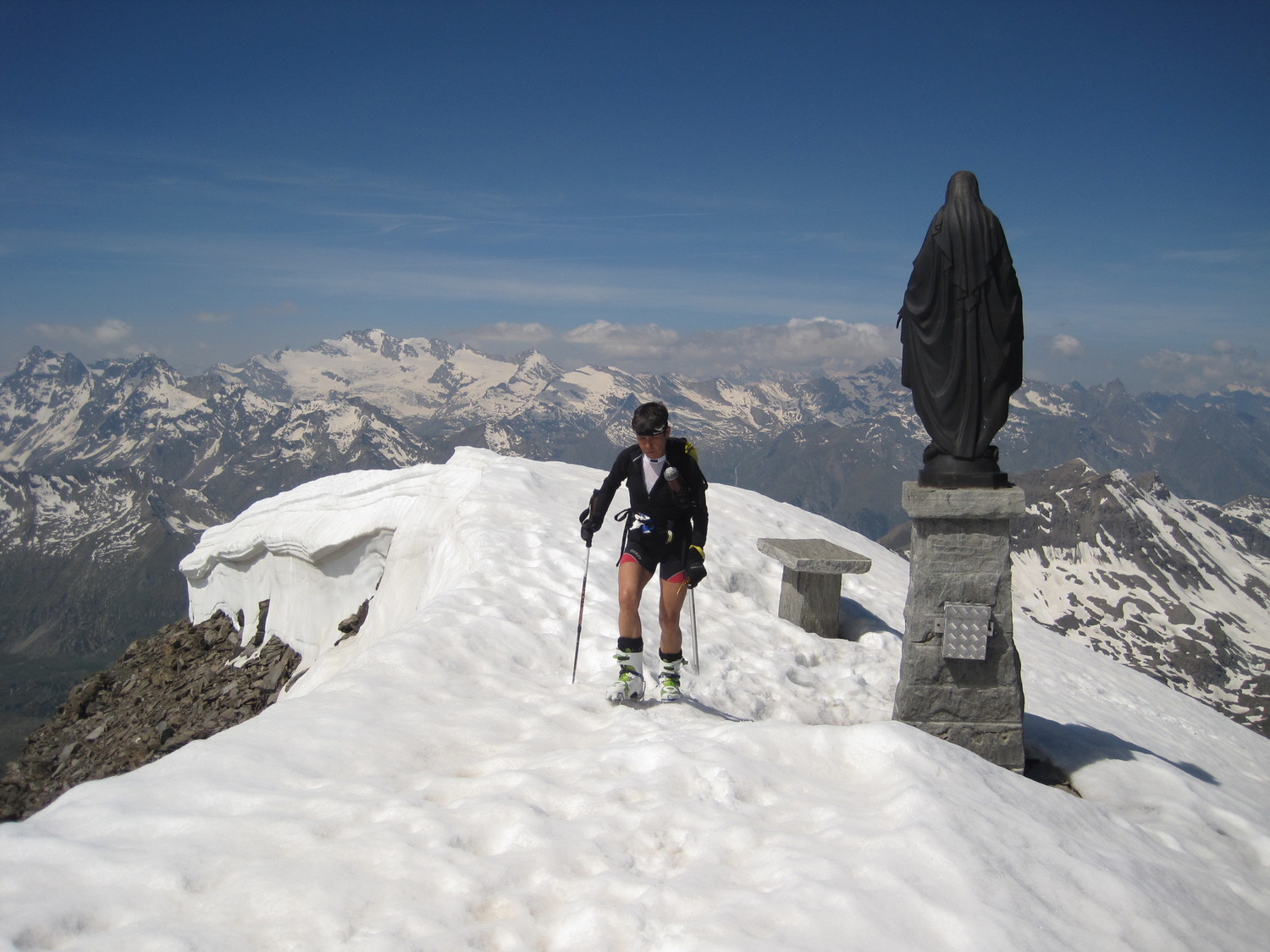 Arrivo in cima