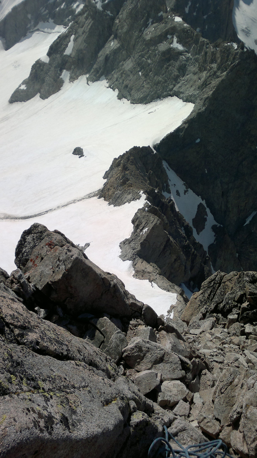 Arête sud vue du sommet