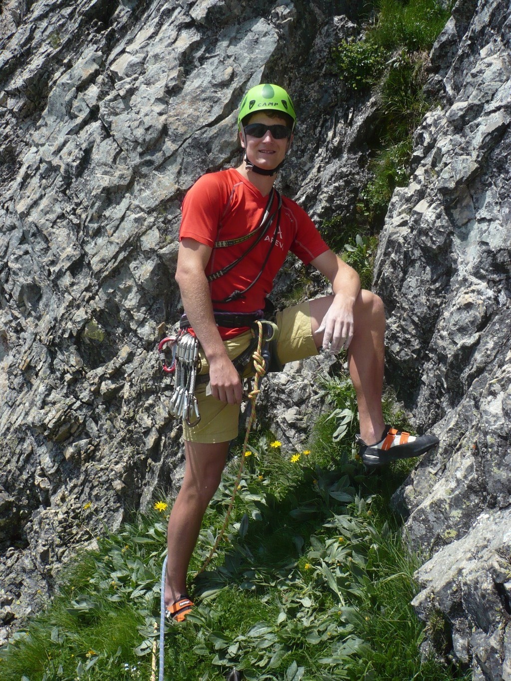 Baptiste au départ