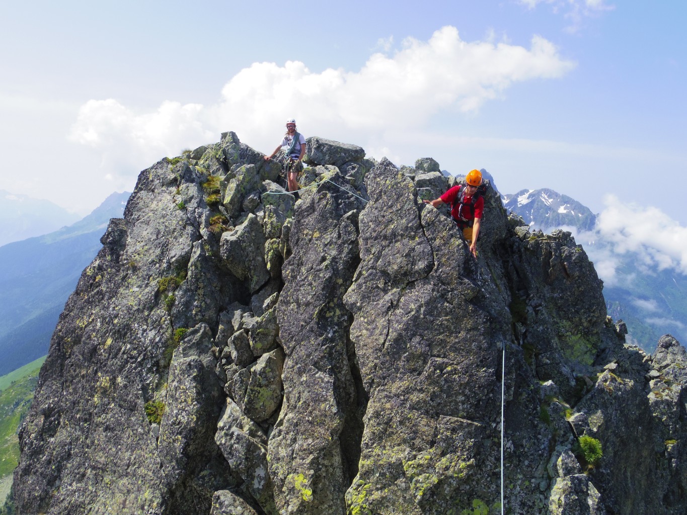 descente du pic sud