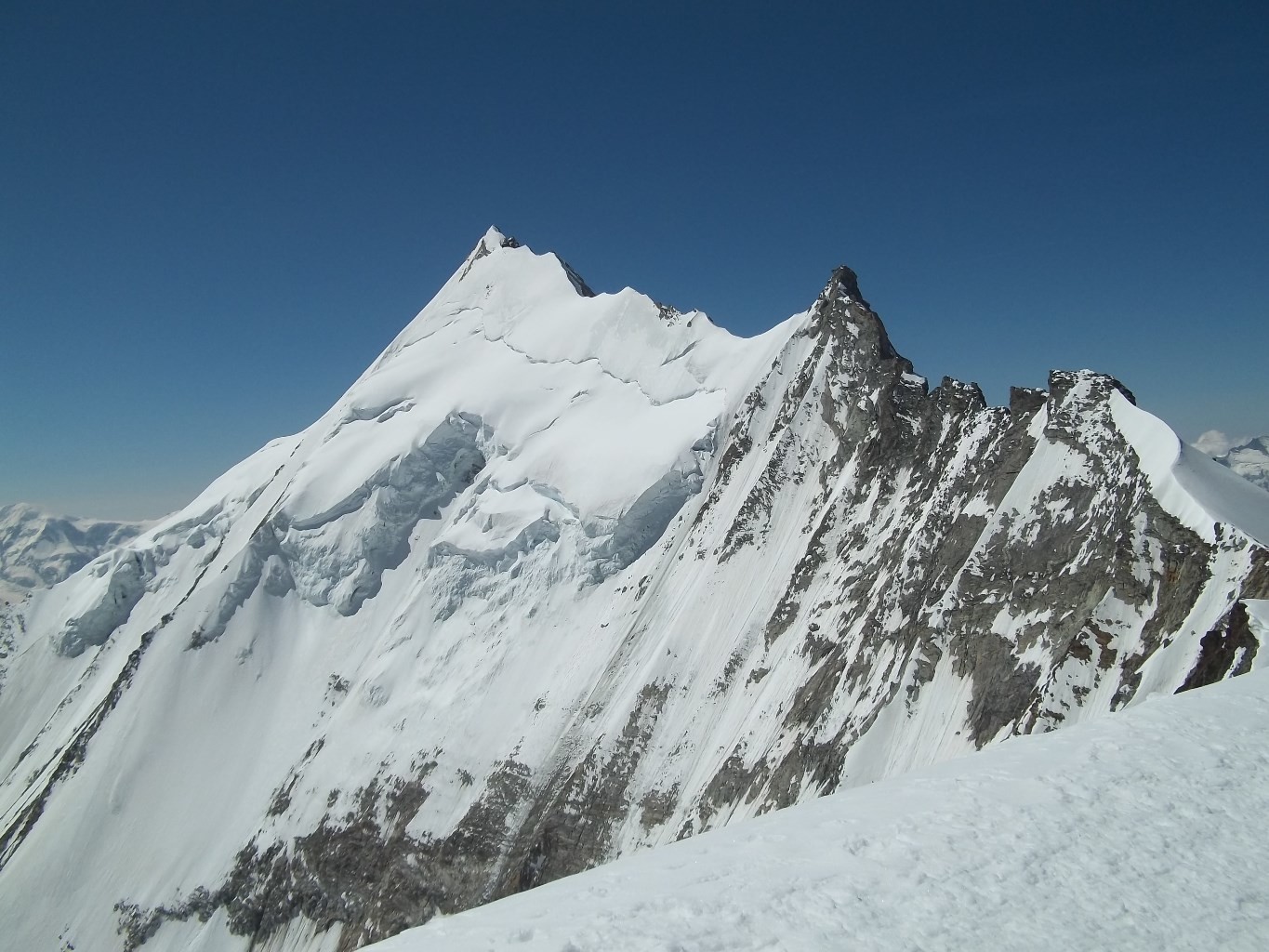 On ne se lasse pas de voir le weisshorn...