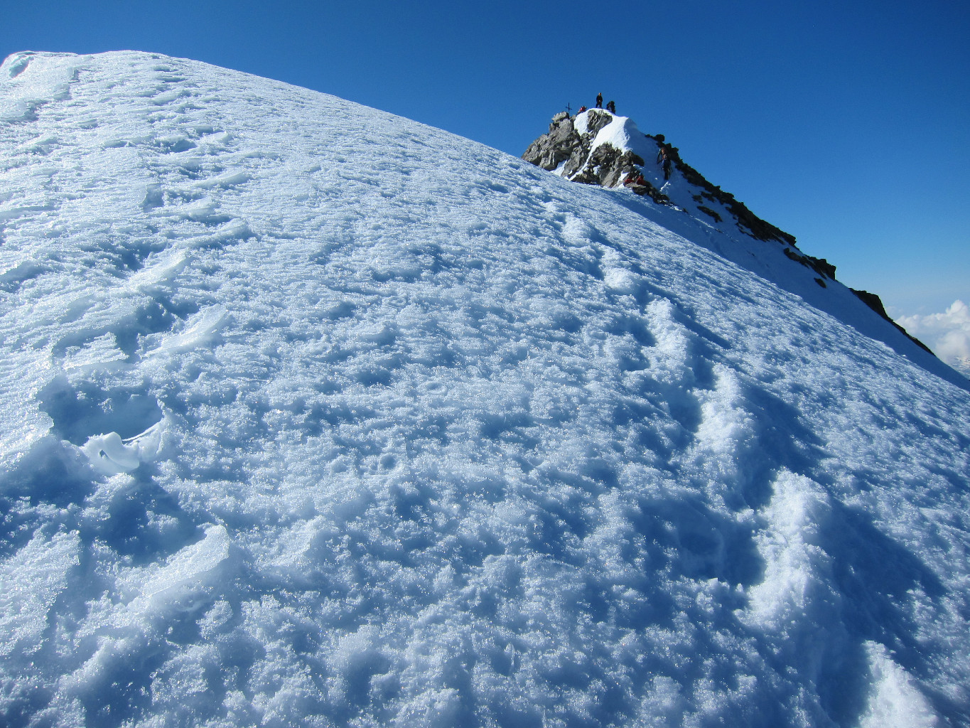dall'uscita della cresta verso la cima