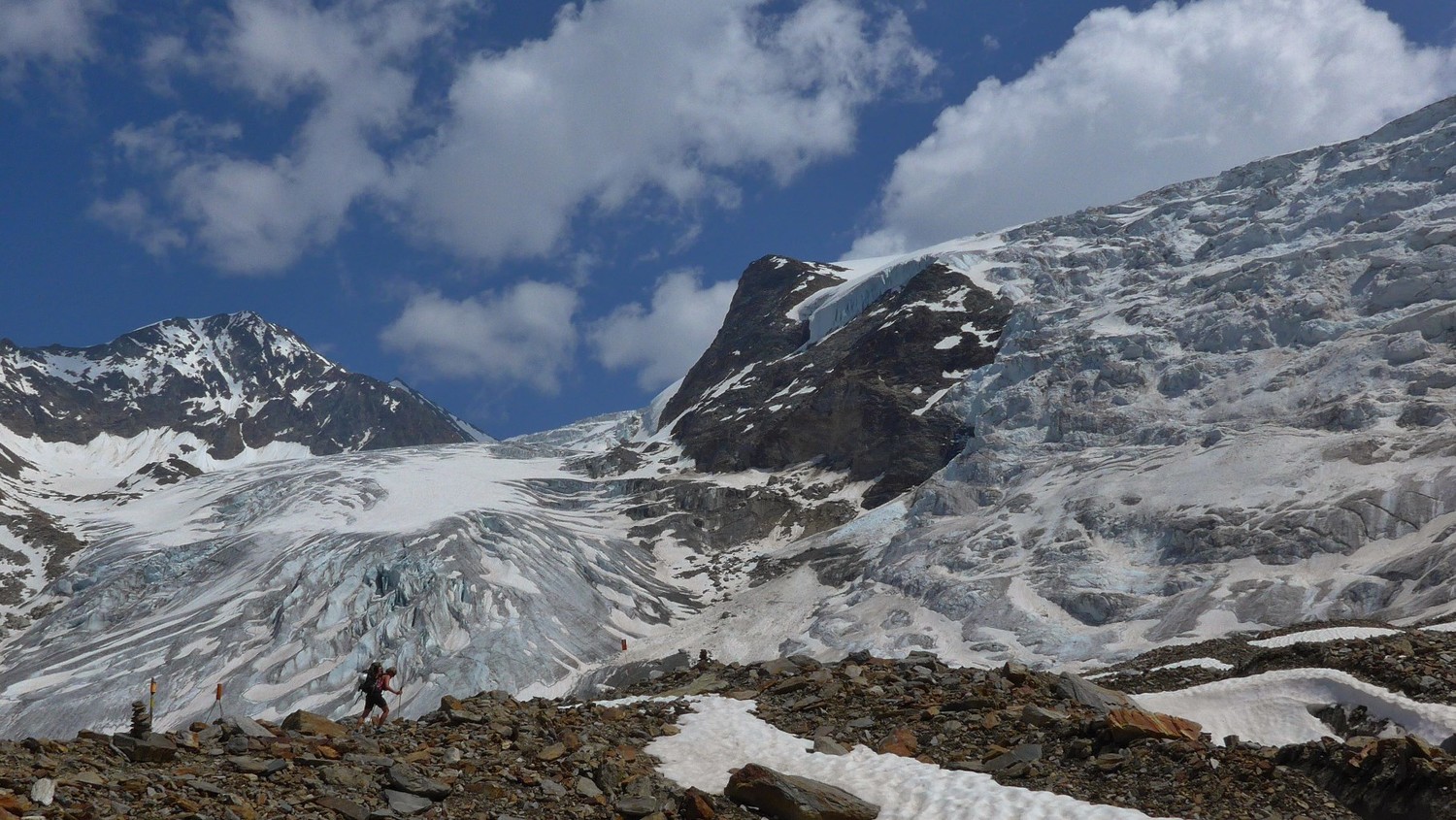 Nadelgrat/Balfrin (pour après demain) et Riedgletscher.