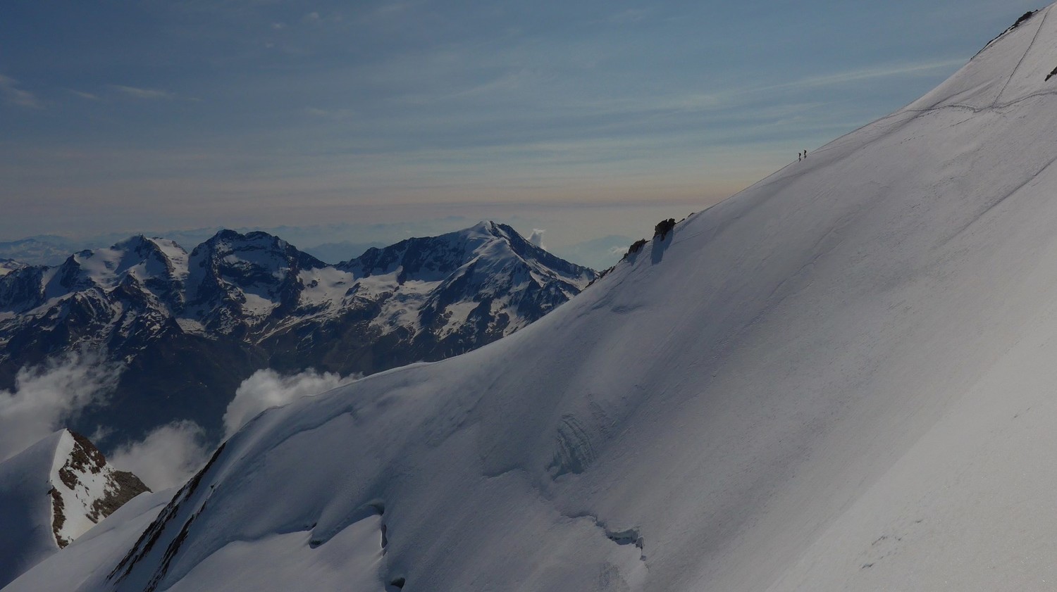 Nadelgrat/La voie de descente du Nadelhorn