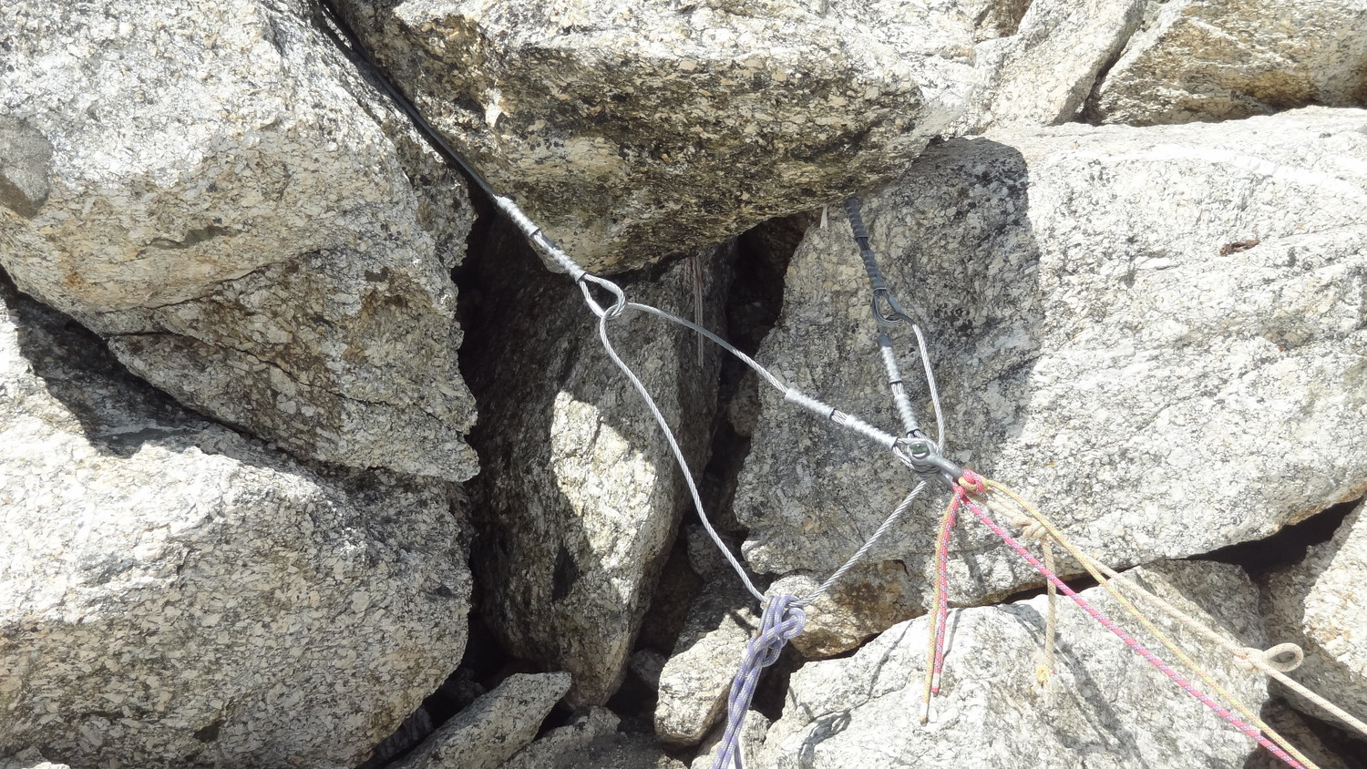 Rappel équipé du col du Chardonnet