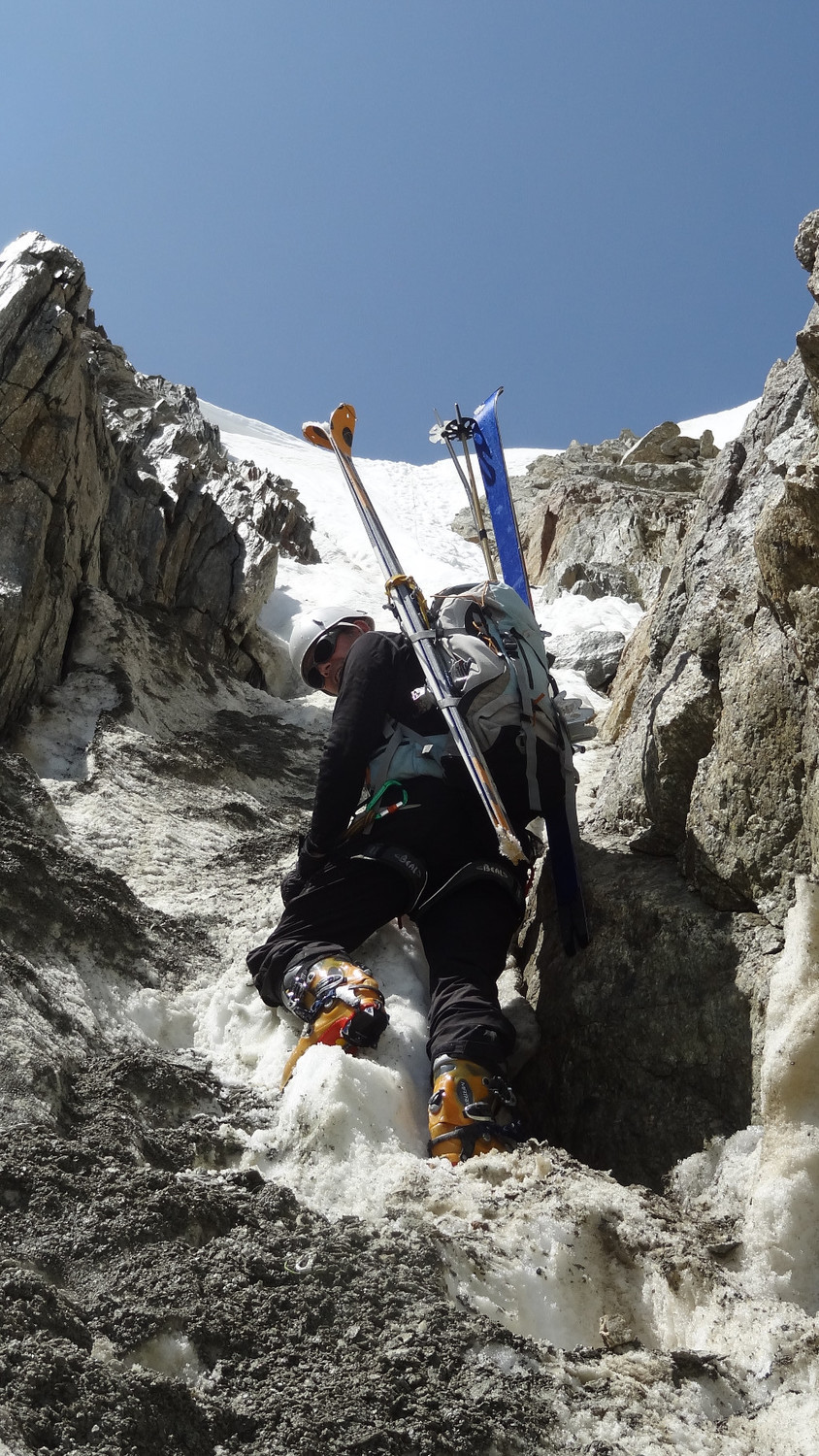 Montée du col du Chardonnet