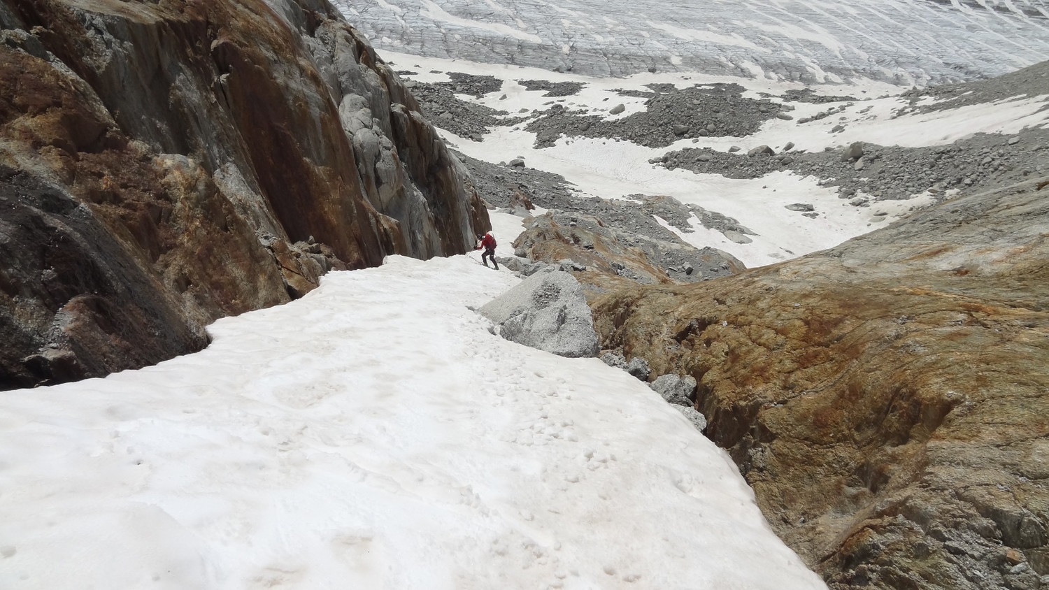 Descente du col du Chardonnet