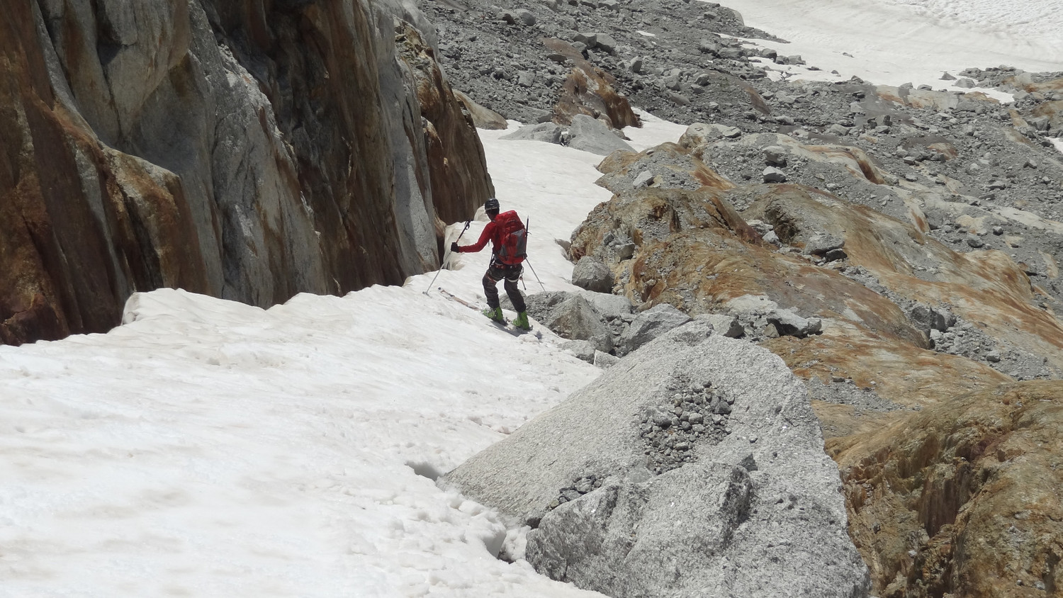Descente du col du Chardonnet