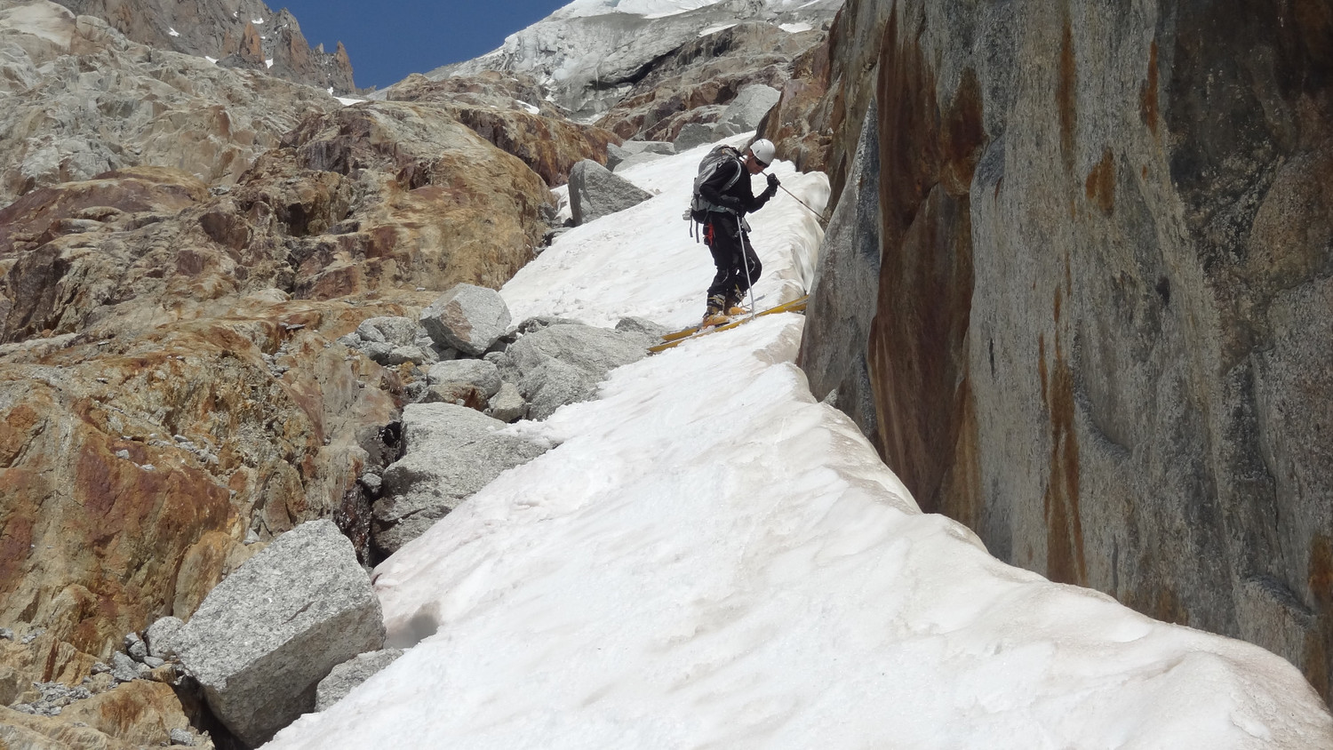 Descente du col du Chardonnet