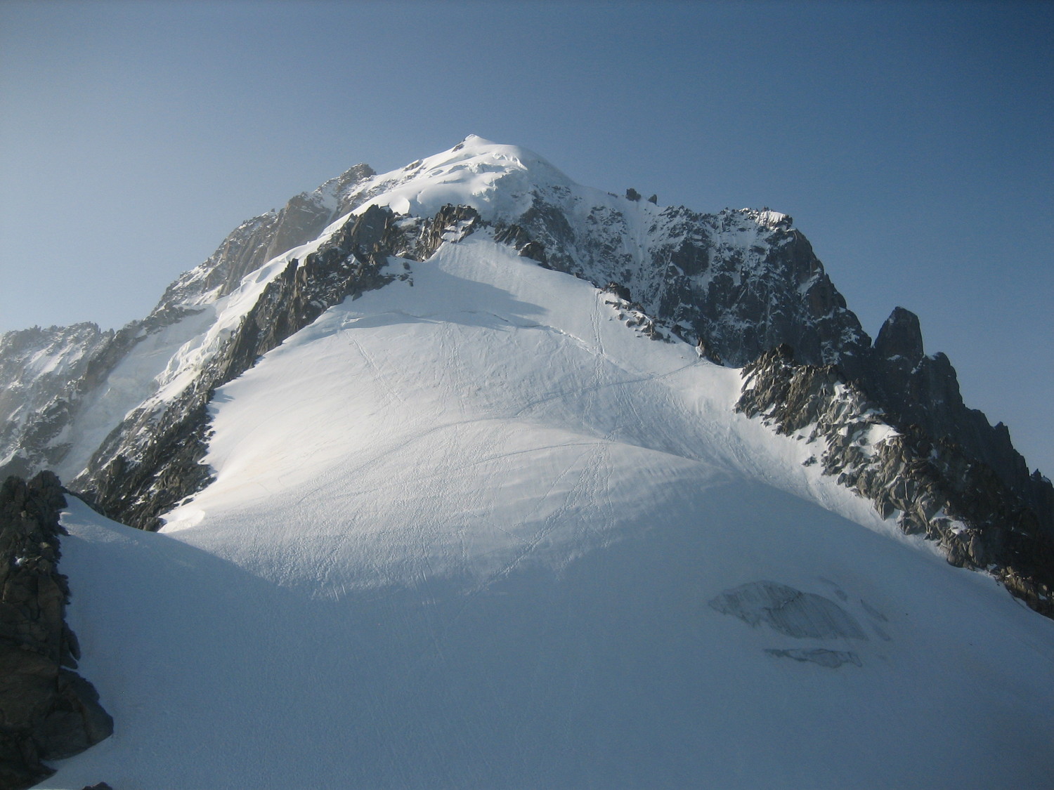 Petite et Grande Aiguille Verte, depuis les Grands Montets