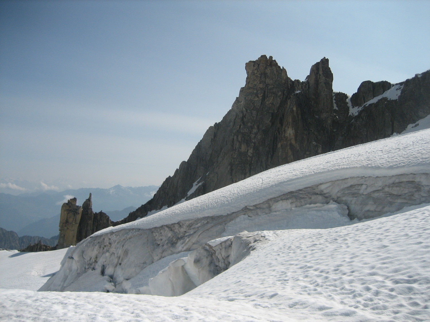 En descendant vers le glacier de la Saleina
