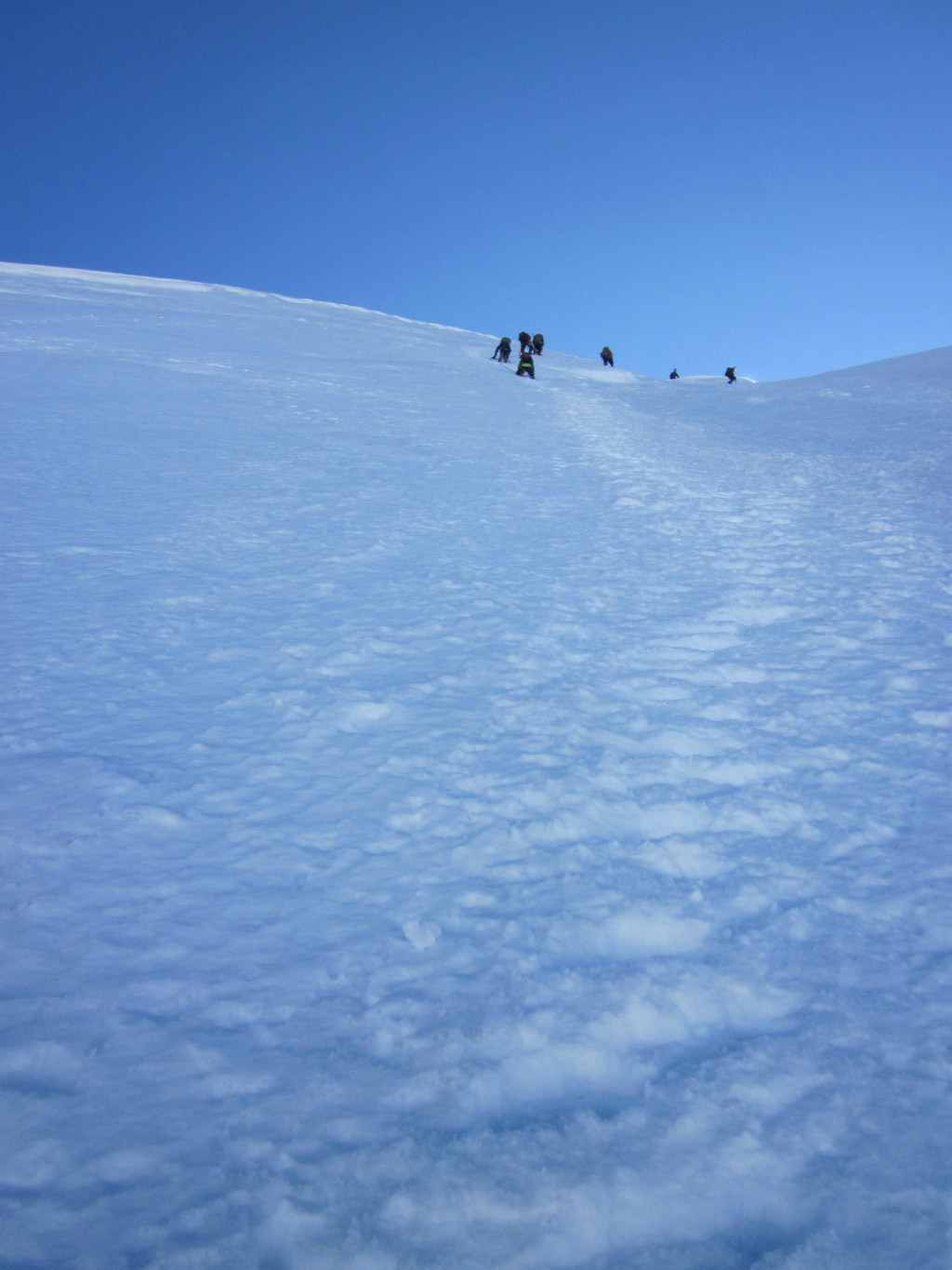 trace de descente de la face