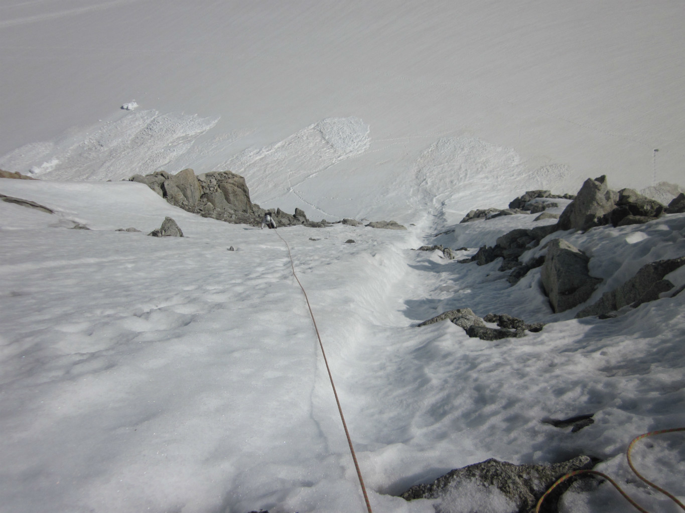 Depuis notre R2 ( relai sur glace)