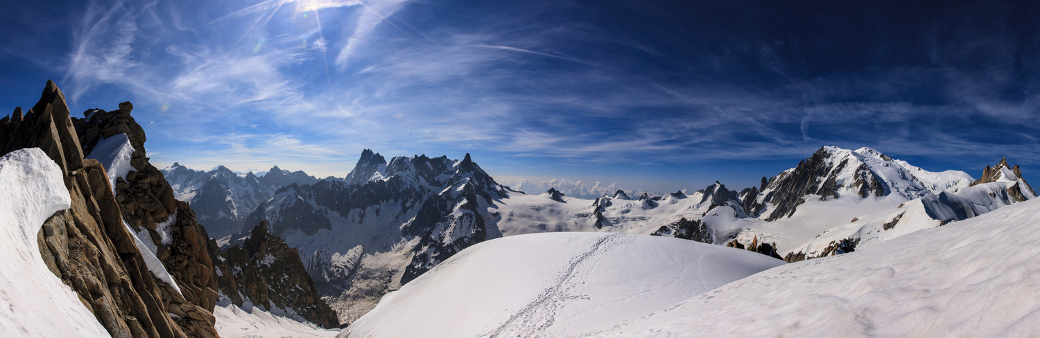 Panoramique depuis le rognon du plan