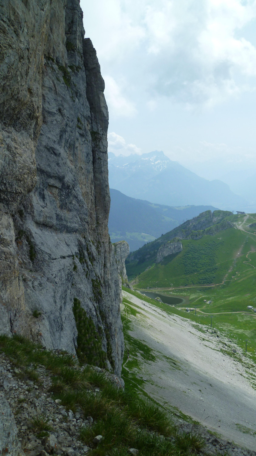 Le départ de la via ferrata