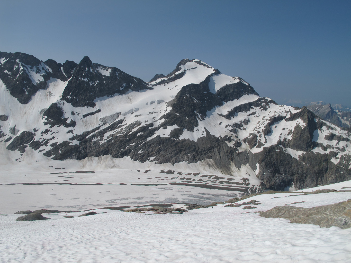 Vu sur l'itinéraire depuis la descente de la Bérangère (le lendemain).