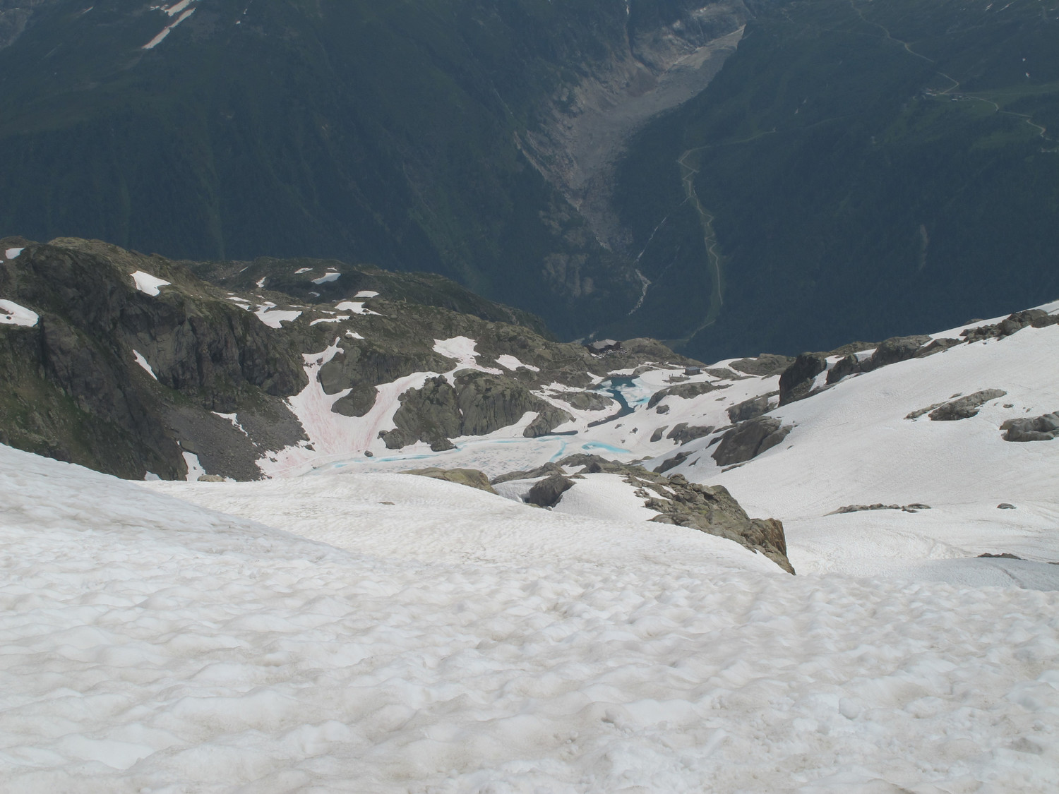 Descente vers le Lac Blanc.