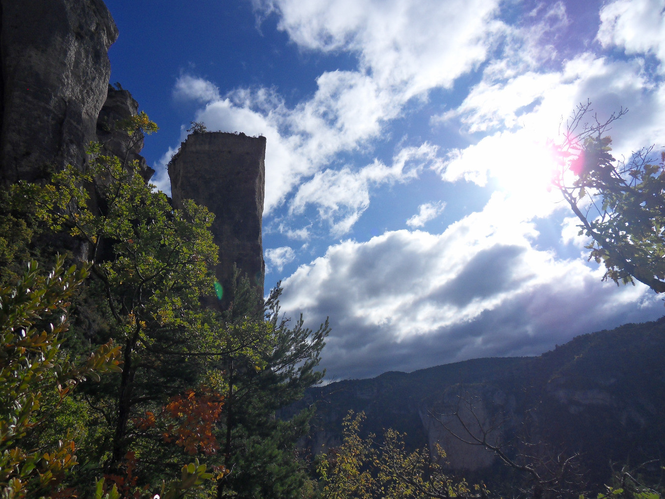 L'arrete au ciel bleu